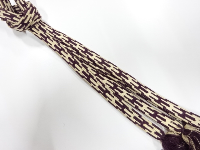 正絹　手組帯締め