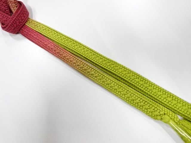 未使用品　正絹　手組帯締め