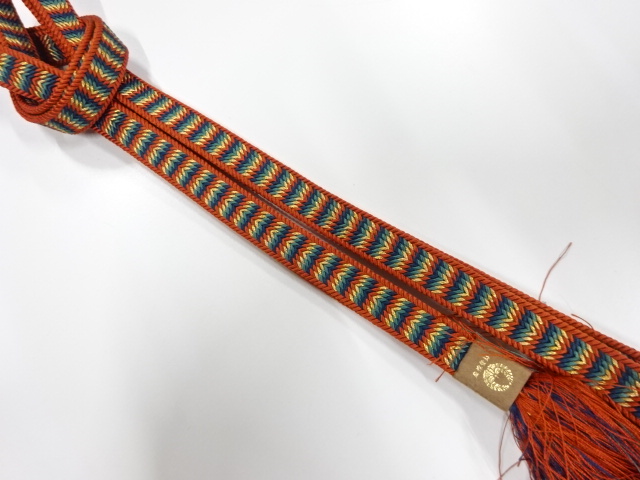 未使用品　正絹　手組帯締め