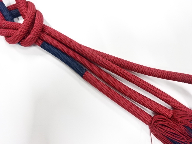 正絹　撚り房　手組み帯締め