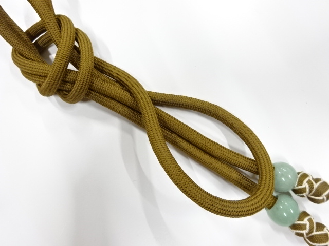 正絹　撚り房　手組み帯締め