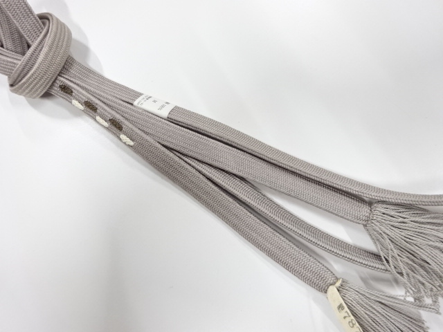 未使用品　正絹　撚り房　手組み帯締め