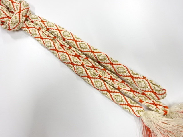 正絹　有職組紐　手組み帯締め