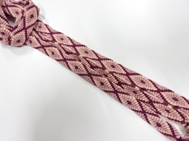 正絹　有職組紐　手組み帯締め
