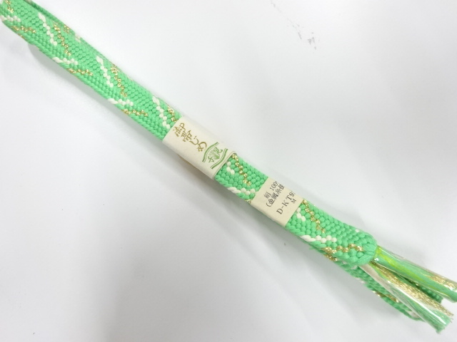 未使用品　正絹　手組帯締め