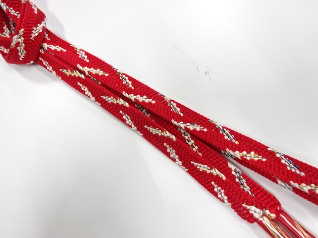 未使用品　正絹　手組帯締め