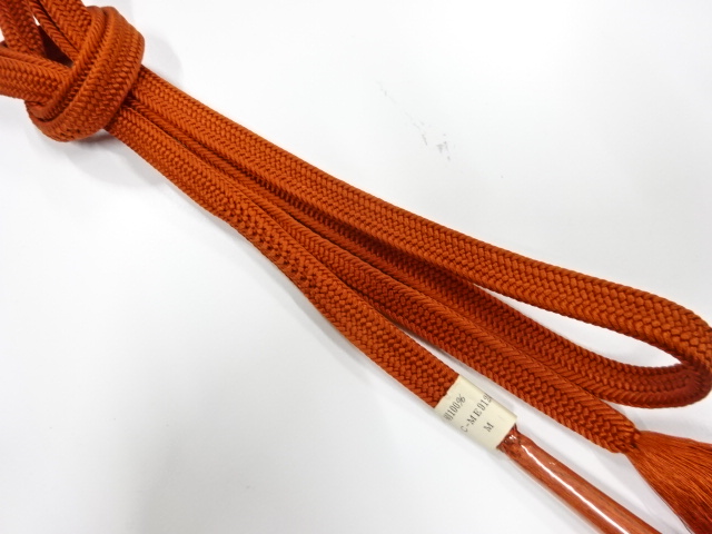 未使用品　正絹　手組帯締め