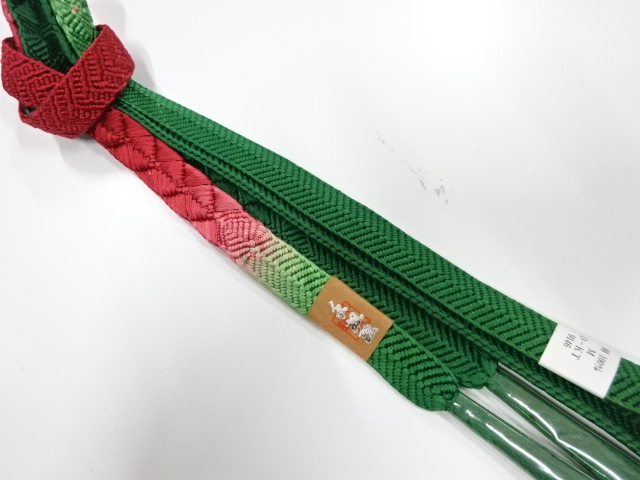 未使用品　正絹　手組帯締め