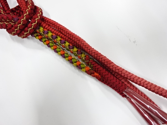 未使用品　正絹　手組帯締め