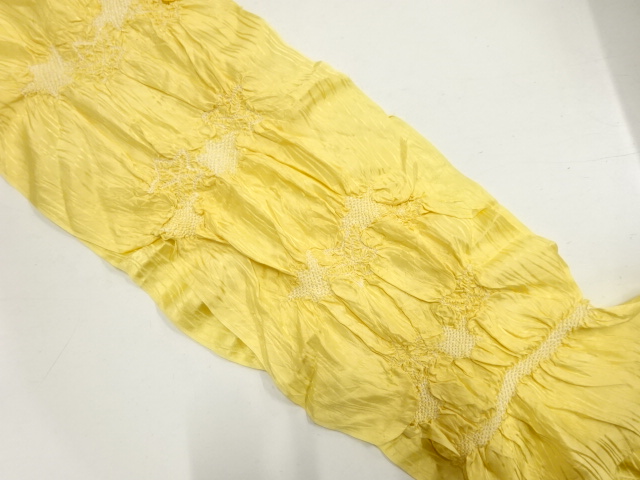 正絹　絞り　帯揚げ