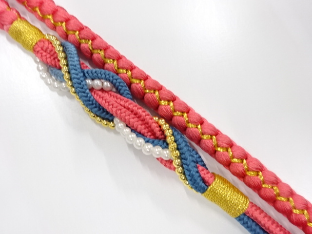 正絹　振袖用　手組帯締め