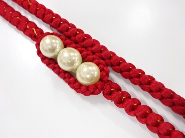 正絹　振袖用　手組帯締め