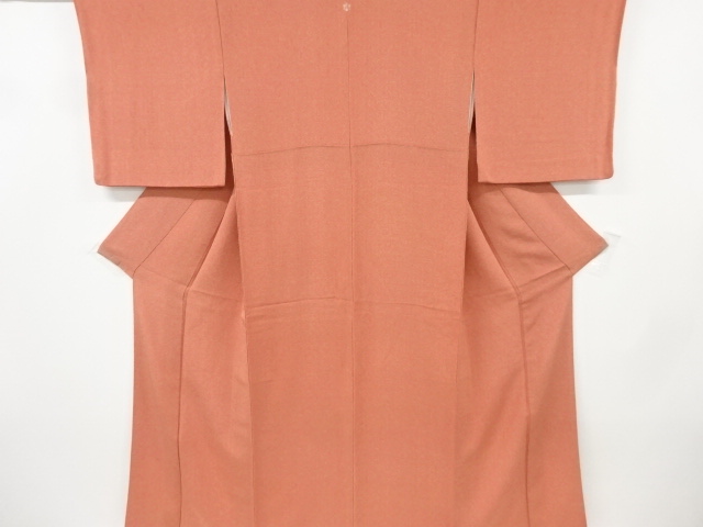 リサイクル　服部光擴・住田双光作　縮緬地網目模様一つ紋江戸小紋着物