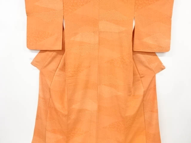 リサイクル　裂取りに花模様江戸小紋着物