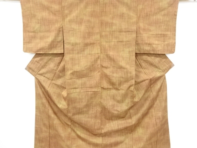 JAPANESE KIMONO / VINTAGE KIMONO / SILK / TSUMUGI / WOVEN STRIPES