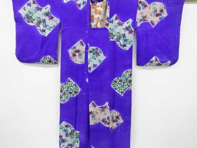 ys7222978; 宗sou 花更紗模様織り出しロング道中着 宗 sou::お茶道具・着物のお店