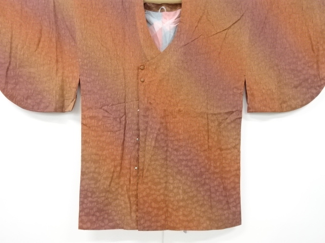 JAPANESE KIMONO / VINTAGE MICHIYUKI COAT / SILK / BOKASHI PATTERN