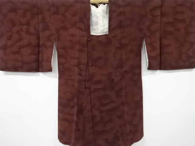 JAPANESE KIMONO / VINTAGE MICHIYUKI COAT / CHIRIMEN / ABSTRACT