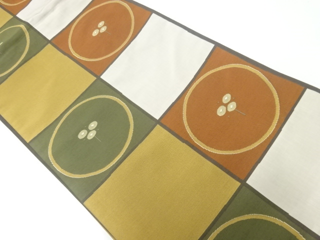 JAPANESE FUKURO OBI / WOVEN CHECKERED