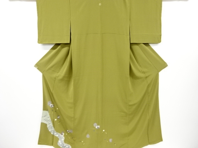 JAPANESE KIMONO / IRO-TOMESODE / CRANES