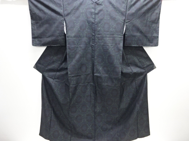 JAPANESE KIMONO / DORO OSHIMA TSUMUGI / WOVEN SARASA