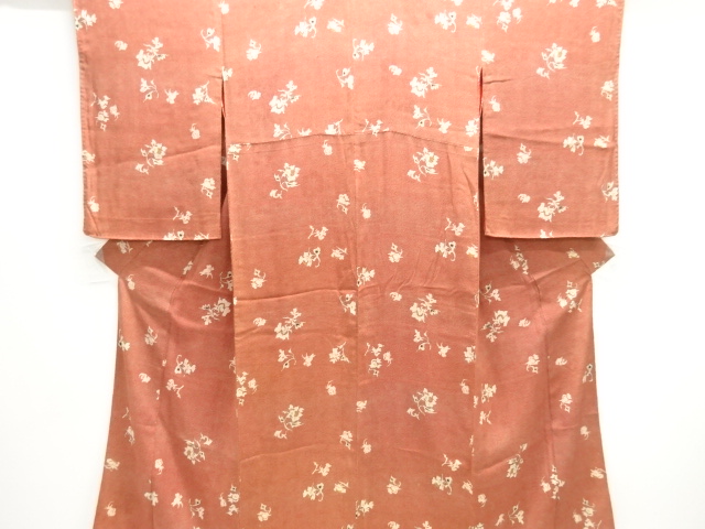 JAPANESE KIMONO / ANTIQUE KIMONO / SILK / KINSHA / FLOWER