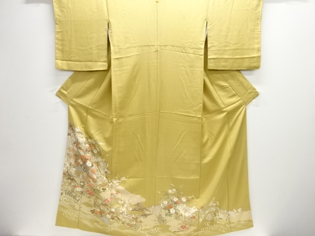 SALE!! 金彩花車模様一つ紋色留袖
