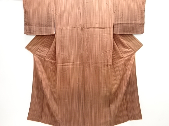 JAPANESE KIMONO / ANTIQUE KIMONO / SILK / KINSHA / STRIPE