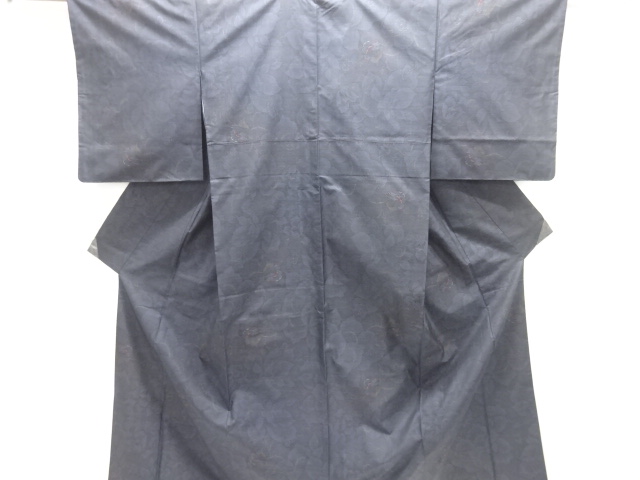 JAPANESE KIMONO / DORO OSHIMA TSUMUGI (7 maruki) / FLOWER & PLANT