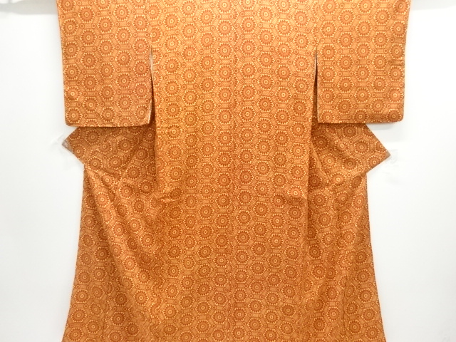 JAPANESE KIMONO / TSUMUGI / FLOWER CREST 