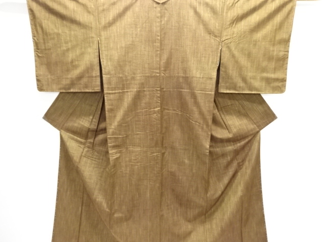 JAPANESE KIMONO / TSUMUGI / WOVEN STIPES