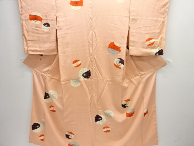 JAPANESE KIMONO / ANTIQUE KIMONO / SILK / KINSHA / FLOWER