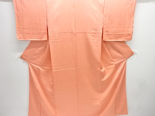 未使用品　抽象模様織り出し色無地着物