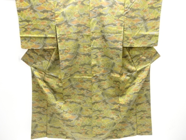 JAPANESE KIMONO / NISHIJIN OMESHI / WOVEN HOUSE SCENERY 
