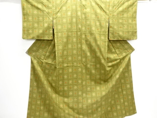 JAPANESE KIMONO / TSUMUGI / WOVEN KASURI PATTERN