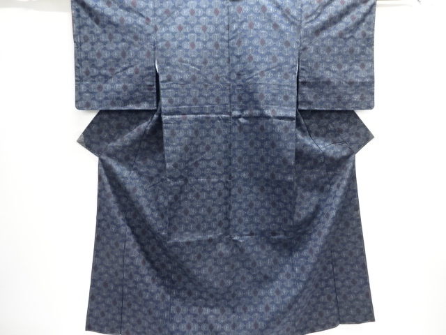 JAPANESE KIMONO / UNUSED OMESHI KIMONO ENSEMBLE / SILK / NISHIJIN / ABSTRACT PATTERN