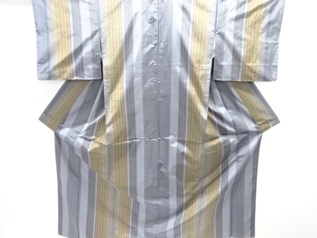 JAPANESE KIMONO / TSUMUGI / WOVEN STRIPE