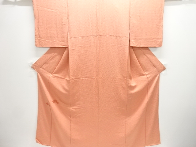 JAPANESE KIMONO / TSUKESAGE IROMUJI / WOVEN SEIGAIHA