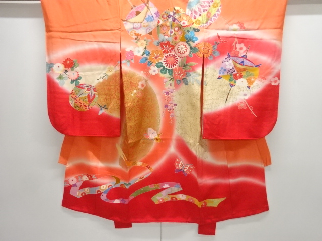 JAPANESE KIMONO / ANTIQUE KIMONO / SILK / FLORAL PLANTS