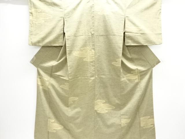 JAPANESE KIMONO / ANTIQUE KIMONO / SILK / TSUMUGI / WOVEN MIST