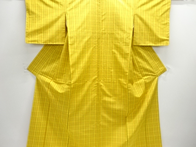 JAPANESE KIMONO / YONEZAWA TSUMUGI / ENSEMBLE / WOVEN GRID