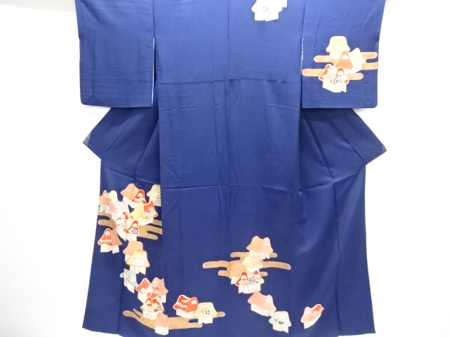 家屋模様刺繍訪問着