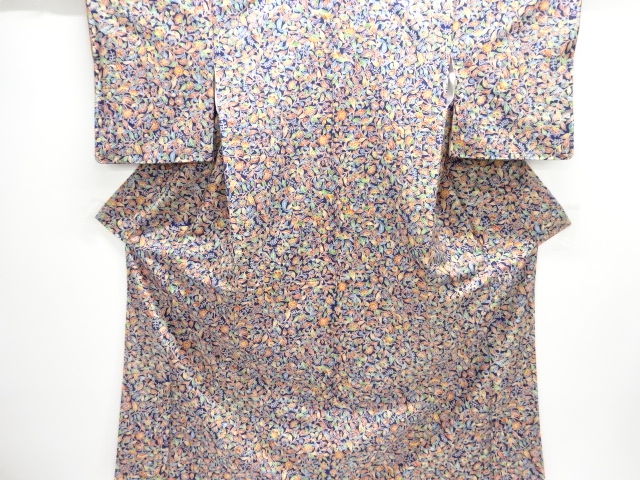 JAPANESE KIMONO / TSUMUGI / FLOWER & BIRD