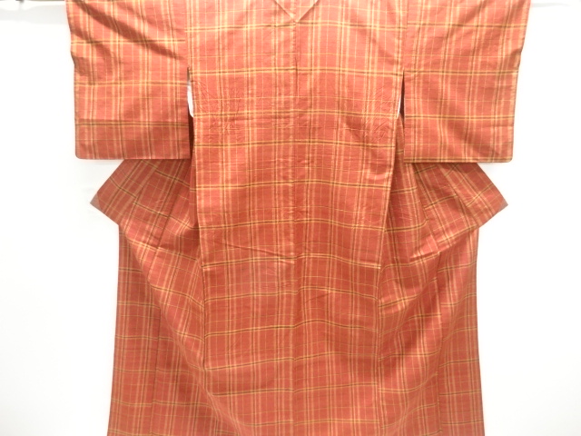 JAPANSE KIMONO / MAWATA TSUMUGI / WOVEN GRID 