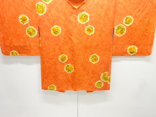 未使用品　絞り亀甲に松竹梅模様羽織