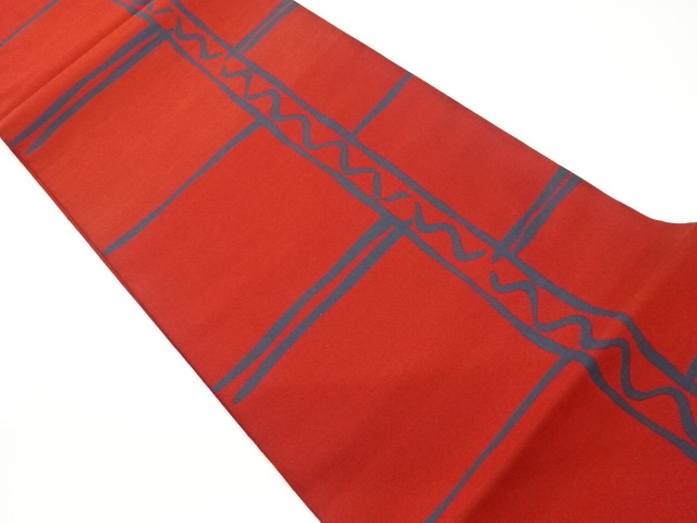 JAPANESE KIMONO / VINTAGE FUKURO OBI / WOVEN STRIPES