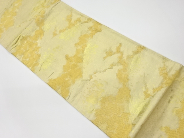 JAPANESE KIMONO / VINTAGE FUKURO OBI / WOVEN ABSTRACT MOUNTAINS
