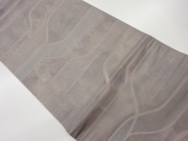 変わり横段模様織出し開き名古屋帯（額縁仕立て）