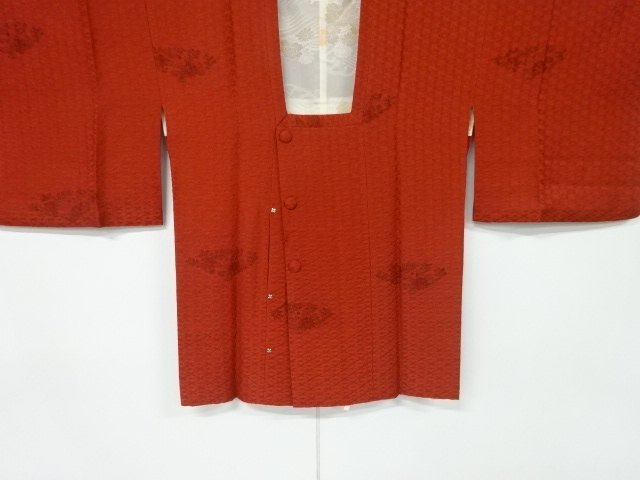 JAPANESE KIMONO / VINTAGE MICHIYUKI COAT / FLORAL PLANTS