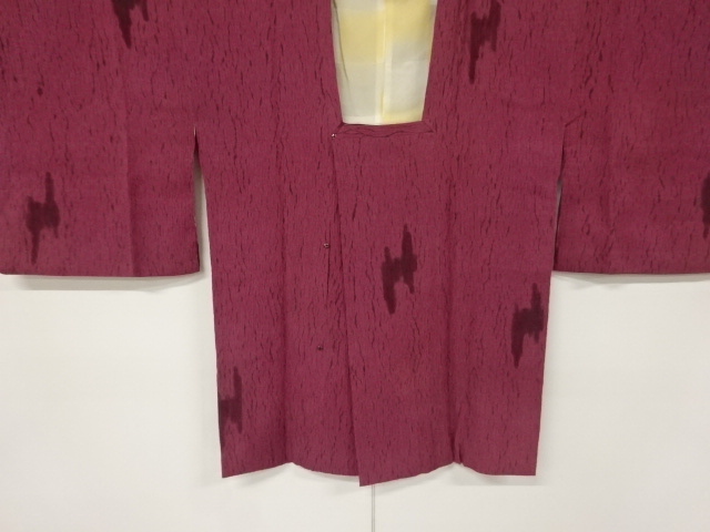 JAPANESE KIMONO / ANTIQUE MICHIYUKI COAT / ITAJIME SHIBORI